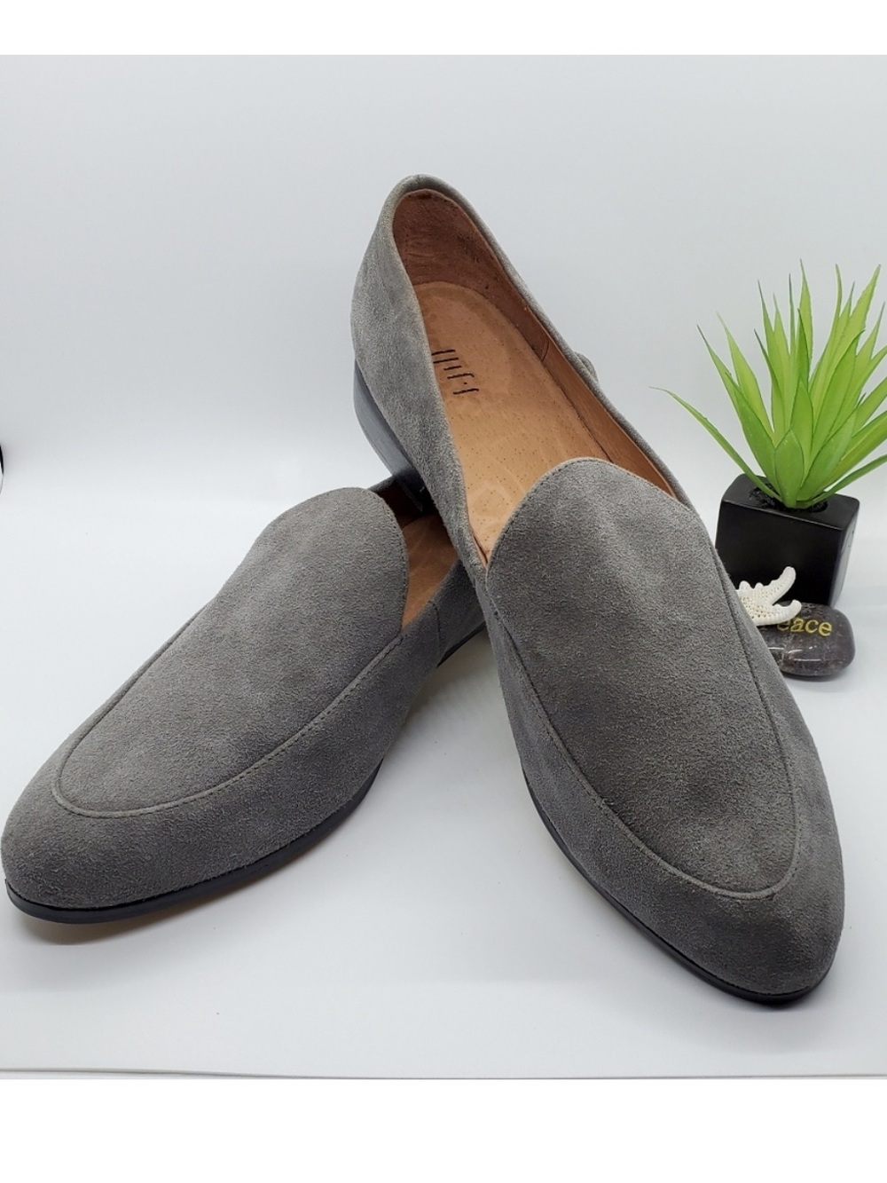 J. Jill Gabrielle Gray Suede Leather Loafers   Women’s gray 7.5 NWOT